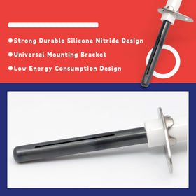 Dusledel durable hot surface ignitor emphasizes long life under high heat conditions.