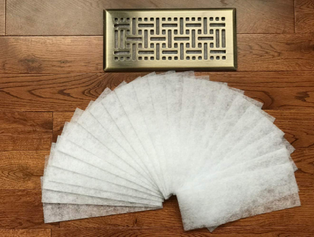 Dust Control vent filters used in bathroom, kitchen, and bedrooms for healthier air.