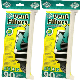 Dust Control vent filters pack 48 trap dust for fresher air.