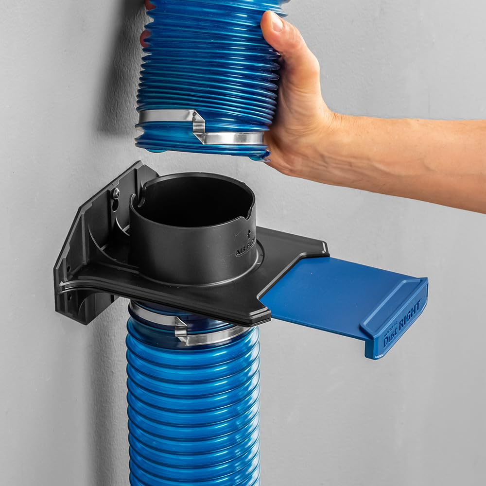 Dust Right Ready-Mount 4-In blast gate durable polymer body built for long-term use