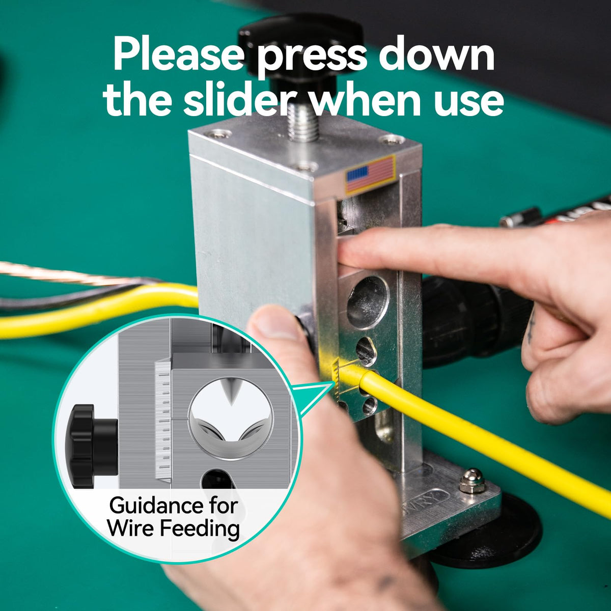 DUVRY 1/8 to 3/4 inch wire range ready.