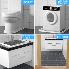 Duzzy wheelchair-accessible bathroom feature enables smoother transfers.