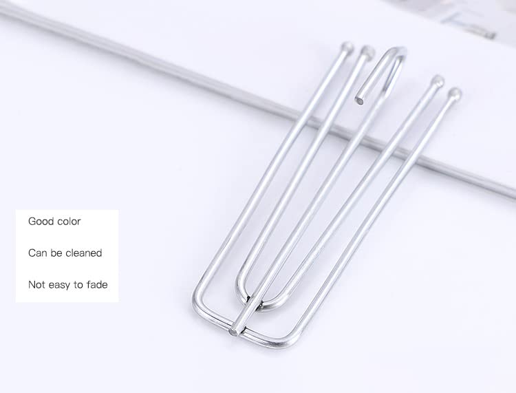Dveda four-prong pinch pleat clip for secure curtain folds