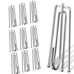 Dveda stainless steel curtain pleat hook pack for durable window drapes