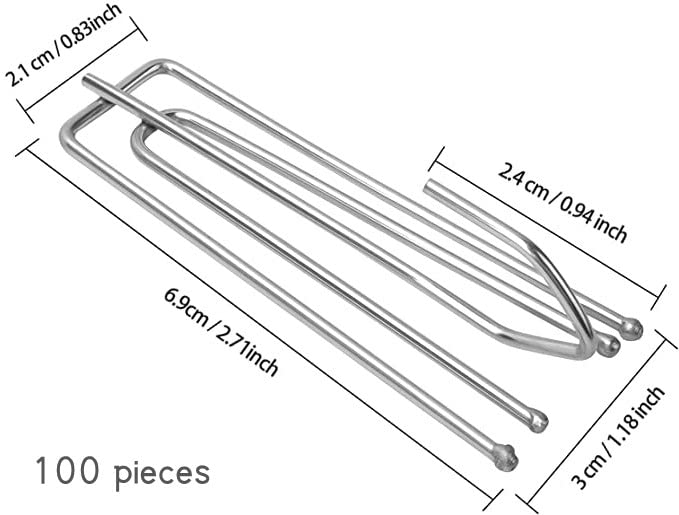 Dveda traverse pleater hook assembly with rust-resistant finish