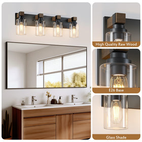 DvmTeom glass shades provide soft diffusion for comfortable grooming.