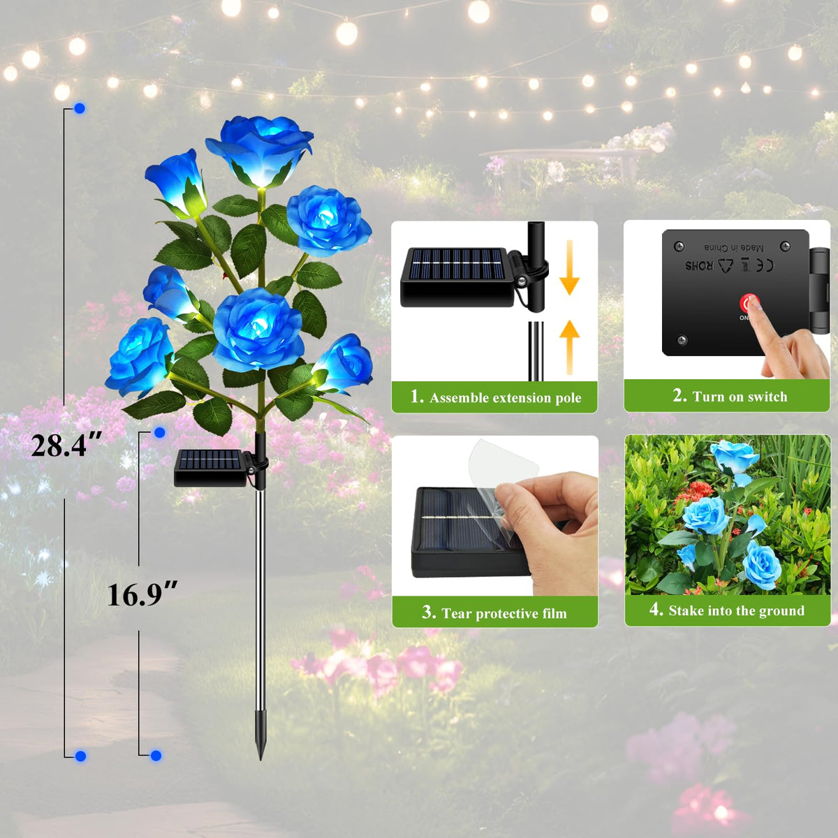 DWH outdoor lights add year round charm to yards and patios.