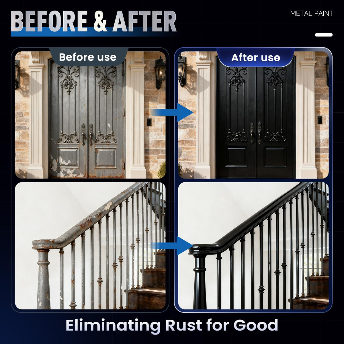 DWIL Metal Paint protects gates and fences against weathering.
