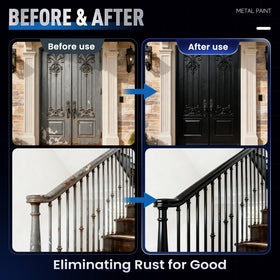 DWIL Metal Paint protects gates and fences against weathering.