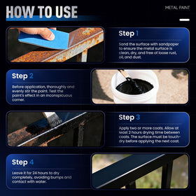 DWIL Metal Paint applies smoothly for a flawless metal finish.
