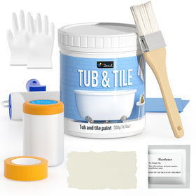 DWIL tile paint kit tools for easy refinishing projects in bathrooms and kitchens