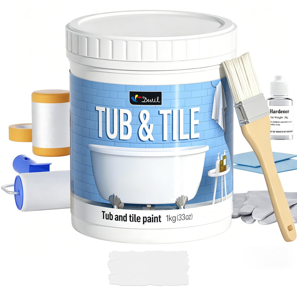 DWIL tub paint base 33oz kit for durable bathroom refinishing.