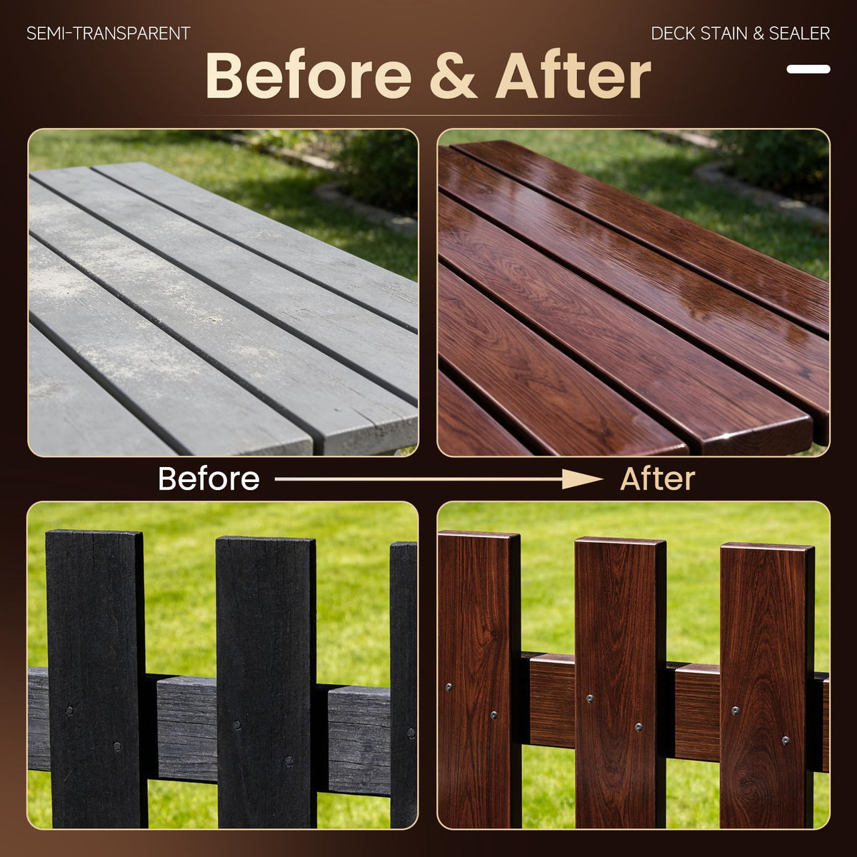 DWIL outdoor protection against water damage and sun-related cracking.