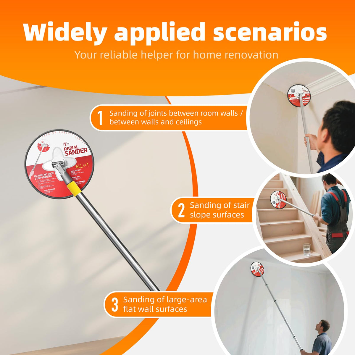 Dwysxia 360-degree swivel head enables flexible control.