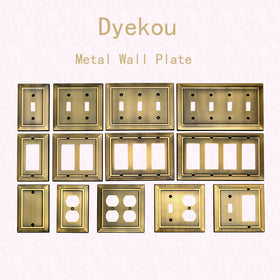 Dyekou metal plate resists corrosion for long-lasting appeal.