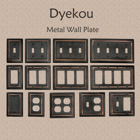 Dyekou 6-pack packaging includes six 1-Gang outlet covers.