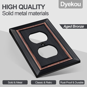 Close-up of the Dyekou plate texture showing aged bronze look.