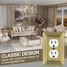 Dyekou antique brass wall plate elevates decor across styles.