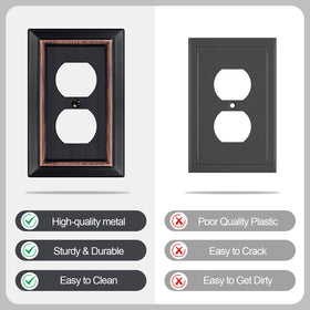 Suitable for residential and commercial spaces with durable metal plates.