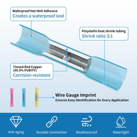 Dyfilmo solderless crimping connectors allow quick, tool-free wire joins
