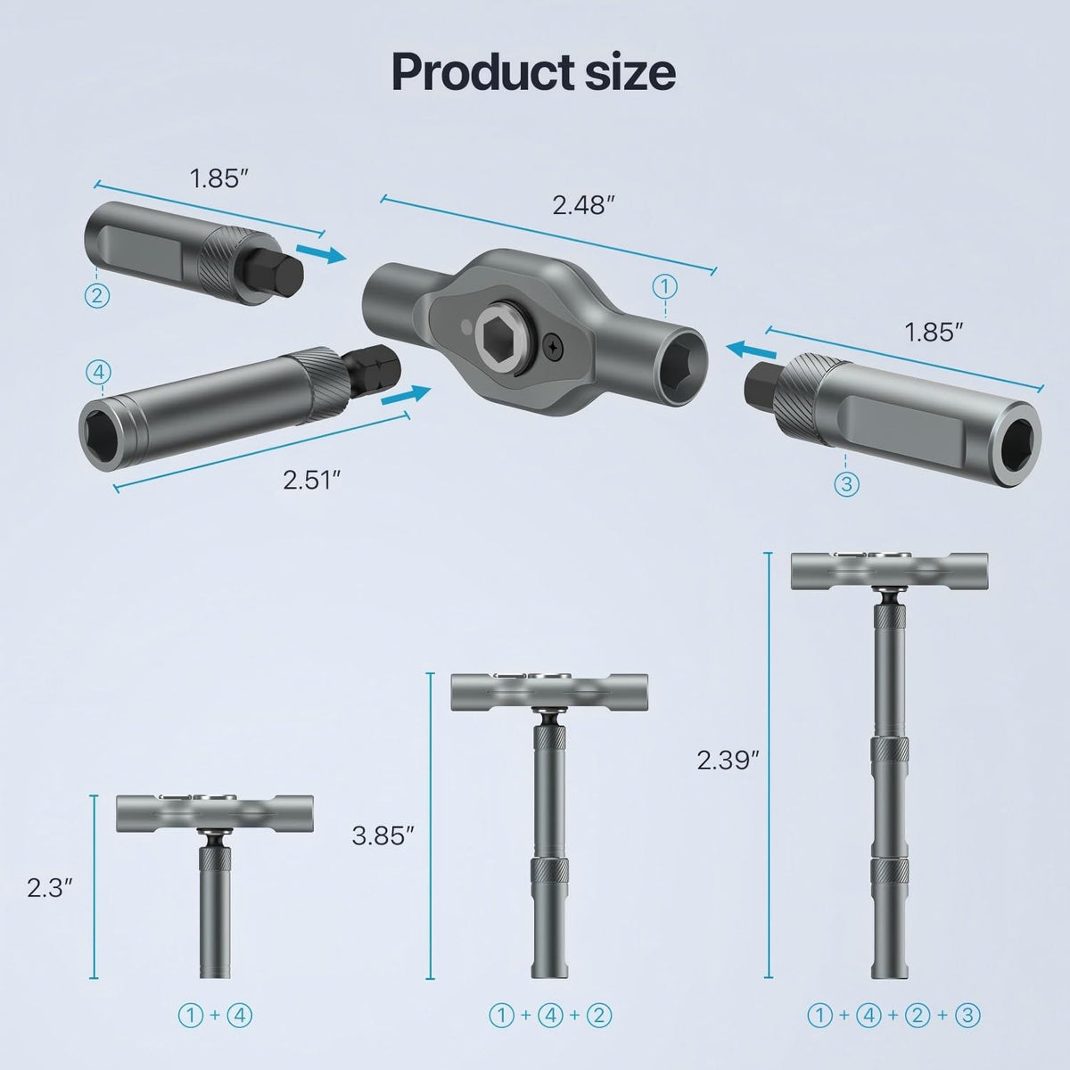 DYLIFE 24in1 heads variety highlights diverse bit styles for electronics repair.