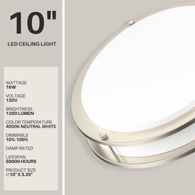 DYMOND dimmable LED ceiling light offers adjustable brightness for tasks and ambiance.