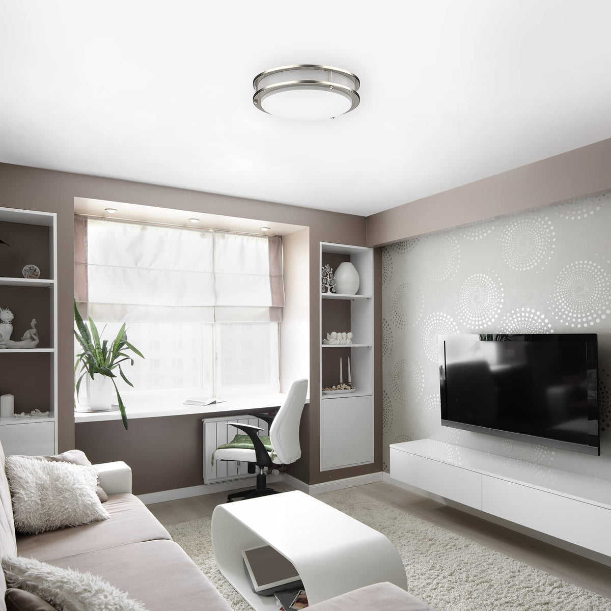 DYMOND easy-installation ceiling light simplifies setup with included hardware.