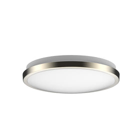 DYMOND LED ceiling light 10-inch brushed nickel finish for a bright, even glow.
