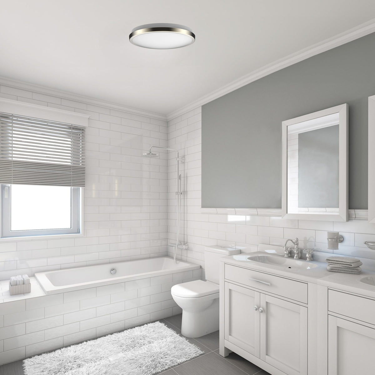 DYMOND LED ceiling light installed easily with no bulb replacements needed.