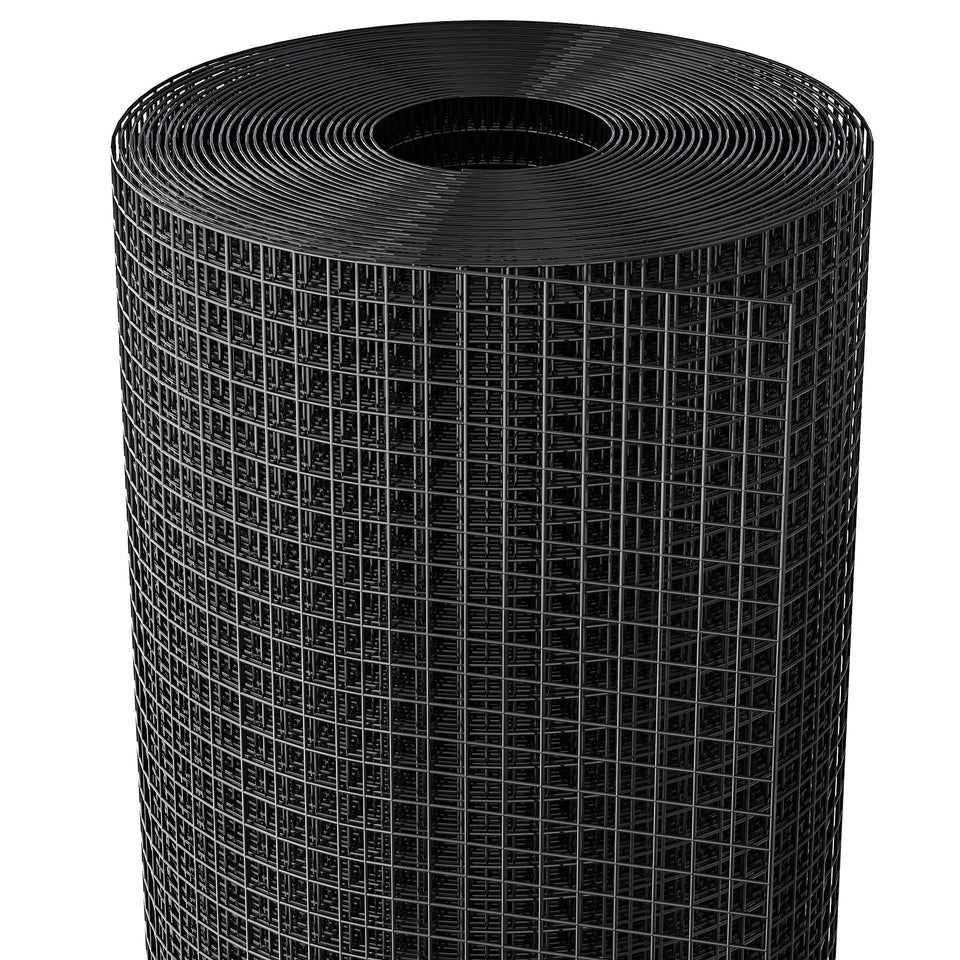 Dynabyte 19-gauge hardware cloth roll unspooled for outdoor durability and easy fencing.