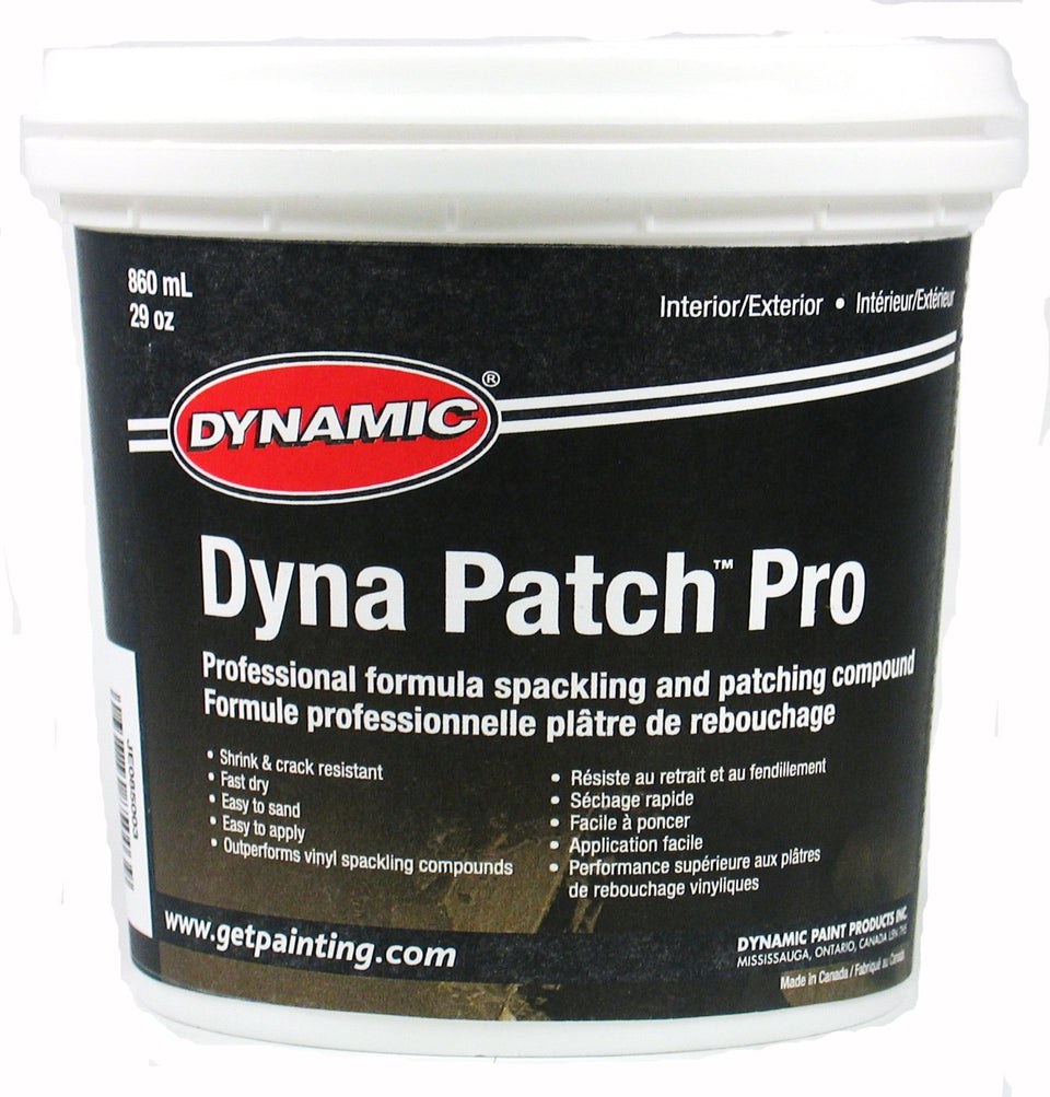 Dynamic Dyna Patch Pro spackling compound in 29 oz container for metal door patching