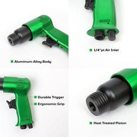 Dynamic Power air hammer kit featuring 1-5/8 inch stroke for efficient work.