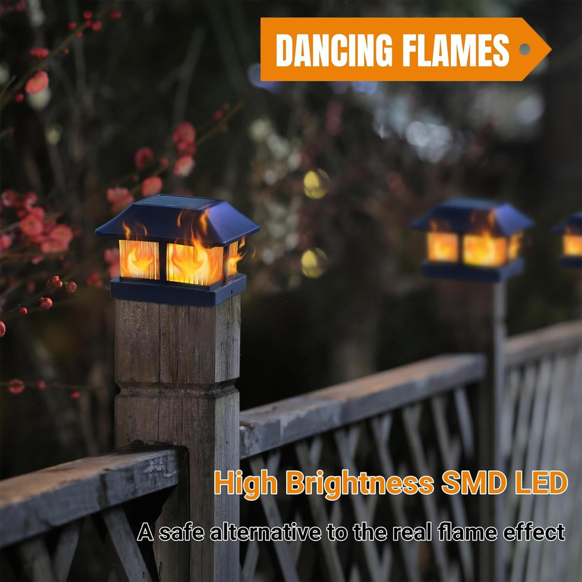 Dynaming 12-pack outdoor post lights ready for yard installation