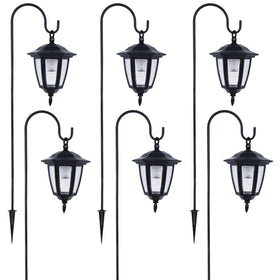 Dynaming lanterns automatically turn on at night and off at dawn.