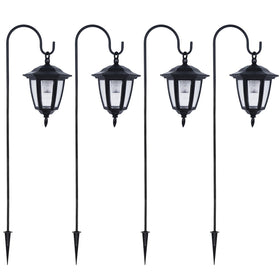 Dynaming lanterns line the driveway for safe, welcoming entry