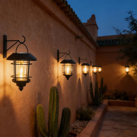 Dynaming garden lanterns line paths and driveways with subtle illumination