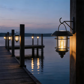 Dynaming hanging lantern kit enables quick wall or post mounting