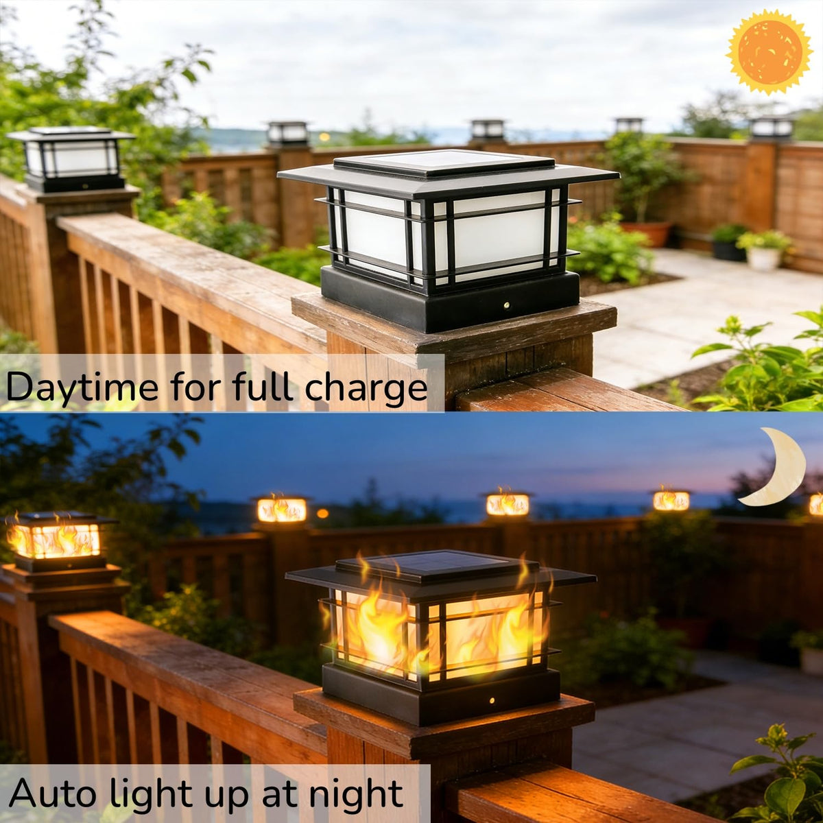 Dynaming post-cap lights installation kit makes mounting on 4x4 posts simple and quick.