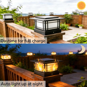 Dynaming post-cap lights installation kit makes mounting on 4x4 posts simple and quick.