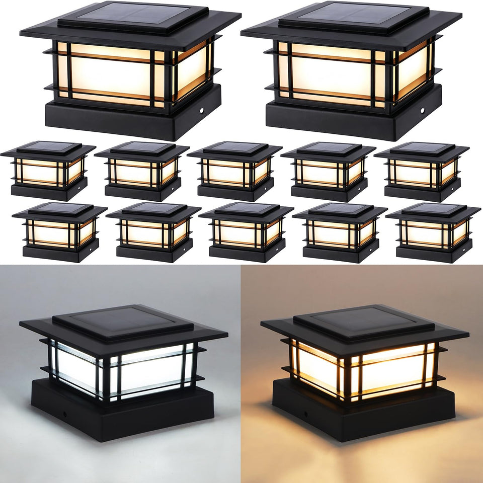 Dynaming 4x4 post cap light with dual warm and cool modes for vinyl posts