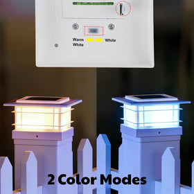 Dynaming post cap lights with quick installation kit included.