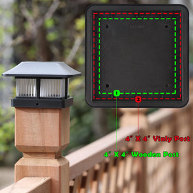 Dynaming flame mode post cap light creates decorative night ambience.