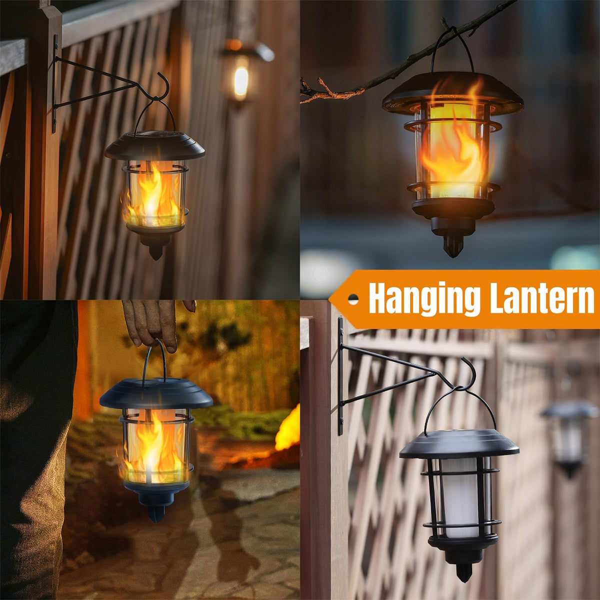 Dynaming solar flame torch fence-garden light for welcoming entrances