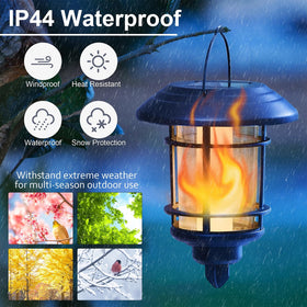 Dynaming solar flame torch auto on/off saves energy nightly