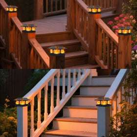 Dynaming vinyl post installation view showing post compatibility