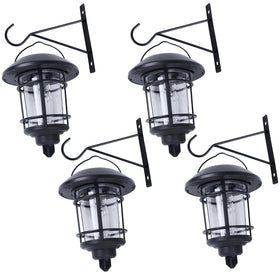 Dynaming warm white glow creates welcoming outdoor ambience