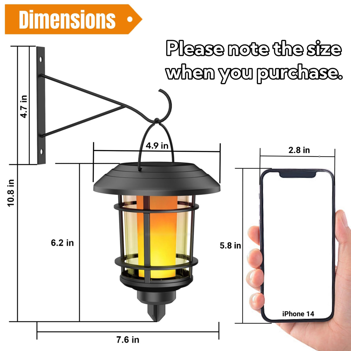 Dynaming waterproof outdoor wall lanterns suitable for rain and snow
