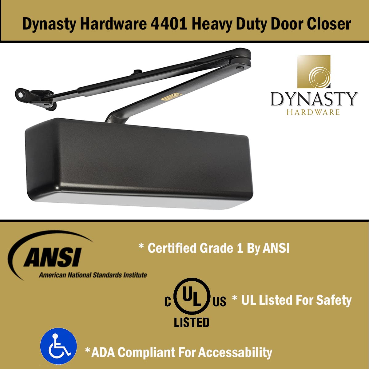 Dynasty Hardware 4401 compact dimensions fit tight doorways with style.
