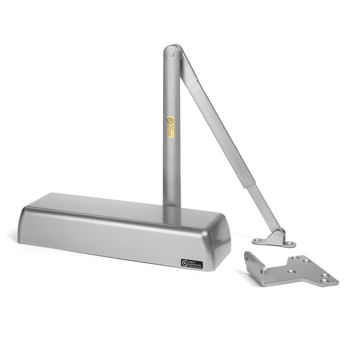 Dynasty Hardware 4401 compact profile with sprayed aluminum finish for durability.