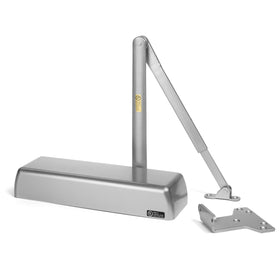 Dynasty Hardware 4401 compact profile with sprayed aluminum finish for durability.